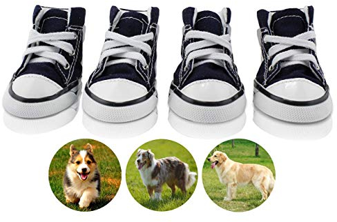 abcGoodefg® 4 Stück Pfotenschutz Hundeschuhe Pfotenschutz Walker Active (Größe 4)