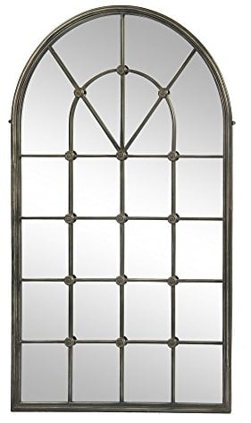 Grafelstein Spiegel Chateau antik Fenster Wandspiegel Rundbogenfenster Landhausstil