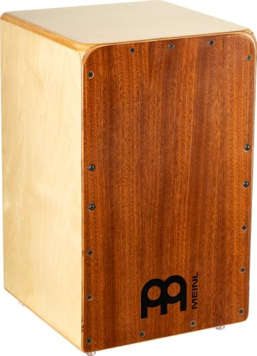 Meinl Percussion Woodcraft Professional Cajon, Natur (WCP100MH) | mit Snare und tiefem Bass Sound, Birke und Mahagoni