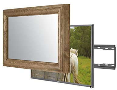 Handmade Framed Mirror TV with 4K Smart TV to Blend This Hidden Mirrored Television into Your Home or Business Decor (43 Inch, La Classico)