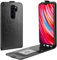 HualuBro Xiaomi Redmi Note 8 Pro Hülle, Premium PU Leder Brieftasche Schutzhülle HandyHülle [Magnetic Closure] Handytasche Flip Case Cover für Xiaomi Redmi Note 8 Pro Tasche (Schwarz)