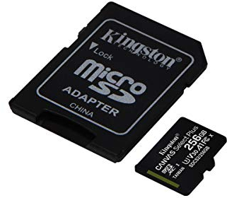 Kingston 256GB micSDXC Canvas Select Plus 100R A1 C10 Card+ADP (SDCS2/256GBCR)