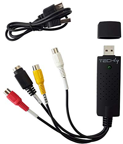 Techly 360844 Audio Video Grabber USB 2.0 Nero
