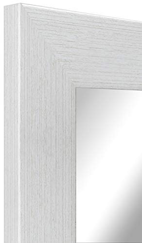 TV in Disguise Framed Mirror Television, compatible with a Samsung Q60 Smart LED TV - supplied with 55 inch TV (Edge White Limed)