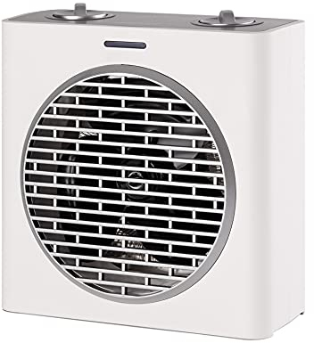Mellerware - Radiatore elettrico a basso consumo Homy! | Temperatura regolabile | Antiribaltamento | Riscaldamento da bagno ad aria calda | Compatto - 20 mq | Radiatore | Bianco