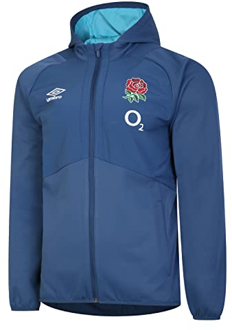 Umbro Männlich England durchgehendem Reißverschluss (O2) Jacke, Fähnrich Blau/Junggesellenabschied Knopf, 3XL