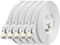 BAHIWOM Cable Ethernet Cat8 de 2m (5 Piezas), 40Gbps/2000MHz Cat 8 Cable de Red Plano RJ45 LAN Internet, Compatible con Router, con Laptop, con TV - Blanco