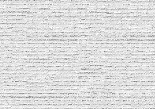 wandmotiv24 Fototapete Backsteinmauer-weiss, 400 x 280 cm - selbstklebende Vliestapete 150g, Wanddeko, Wandbild, Wandtapete, Backsteinmauer M0050