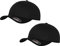 2er Flexfit Unisex Wooly Combed Cap Baseball Caps graue Unterseite S M L XL XXL Basecap Mütze, S/M, 2X Black-Black + 1x HL-Kauf Notizblock