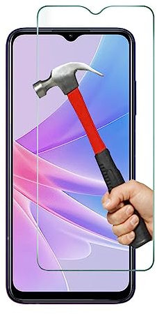 KP TECHNOLOGY - Oppo A78 5G Tempered Glass Screen Protector Easy Bubble-Free Installation Ultra Clear HD shatterproof 9H Hardness and Anti Fingerprint Oleo-phobic Coating for Oppo A78 5G