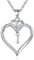 TINGN Kette Damen Silber Kette mit Buchstaben, Buchstabenkette mit CZ Herz Anhänger für Frauen Buchstaben I Kette Herzkette Damen Mädchen Schmuck Hochzeitsgeschenk Geburtstagsgeschenk für Frauen