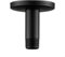10-30 cm, supporto doccia nero con flangia, montaggio a soffitto, estensione soffione doccia (10 cm)
