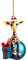 Weihnachtsbaum Elch Anhänger 2D Acryl Weihnachts Giraffe Hängende Deko Lustiger Weihnachten Giraffe Ornament Niedlicher Weihnachtsanhänger Deko Christbaumschmuck Weihnachtsschmuck Geschenk(1-Khaki)