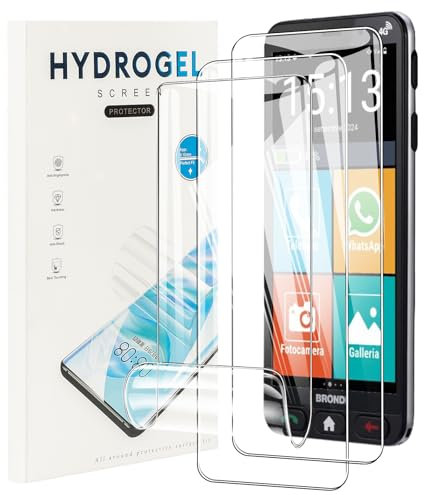 CONAPIKA Pellicola Protettiva per BRONDI Amico Vero 4G, 3 Pezzi HD Trasparente Morbido TPU pellicole Flessibile Alta Sensibilità Autoguarigione Senza Bolle Anti Graffio Proteggi Salvaschermo
