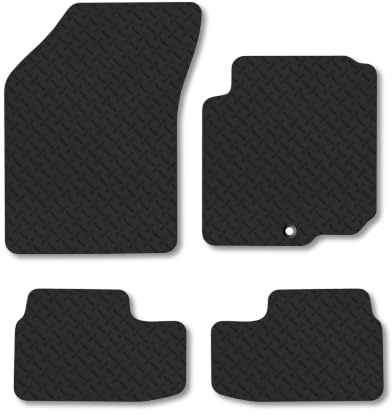 Vauxhall Agila (2008-2014) 5mm Rubber Car Mats | Heavy Duty Rubber Tailored Fit Floor Mats Full Coverage Durable Waterproof Accessories Easy Clean Anti Slip Made in the UK