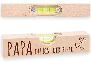 Abenteuernah Wasserwaage als Vatertagsgeschenk, Geschenke für Männer, Papa Geschenk, 40. Geburtstag Mann, der ideale Begleiter für Handwerker und Heimwerker (Papa, du bist der Beste)