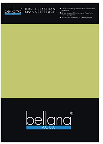 Bellana Aqua-Jersey Multifunktions Spannbettlaken für Wasserbetten Boxspringbetten / 180-200 x 200-220 cm moos