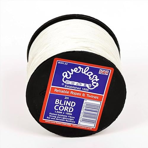 Quality Everlasto White Nylon Blind Cord 1.5mm x 50M
