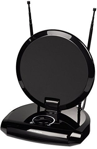 Thomson DVB-T/DVB-T2 Zimmerantenne für Radio/TV ANT1731 (für analogen/digitalen Empfang, UKW) schwarz