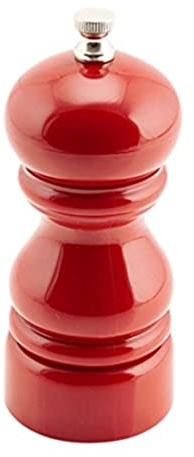 Genware NEV-SPRED12 Salt/Pepper Grinder, 12.7 cm, Red