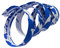 CarbonEnmy h?herwertig Mehrfarbe Lenkerband Bar Tape Rennrad Griffe Kork Top Qualit?t neu (Blau-Weiss)