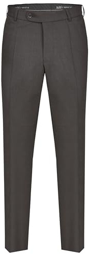 aubi: Herren Sommer Businesshose Anzughose Cool Finish Flat Front Modell 26, Farbe:anthrazit (51), Größe:28.5