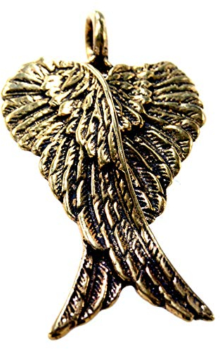 Kiss of Leather Flügel Anhänger aus Bronze Nr. 3
