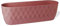 Maceta ovalada grande de 48 cm de largo, para interiores y exteriores, color rosa oscuro brillante