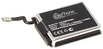 cellePhone Batterie Li-Polymer Compatible avec Apple Watch Series 5 40mm (Remplacement pour A2277)