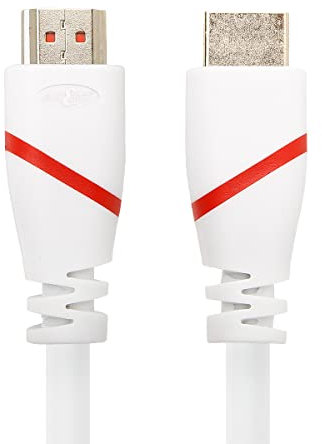 JuicEBitz 4K HDMI Cable 6M, High Speed HDMI 4k 30fps. 1.4 HDMI Lead with Ethernet and HDR Graphics, HDMI to HDMI Cable, Compatible with Xbox, Playstation, Apple TV, Sky + More. 6M Long HDMI Cable