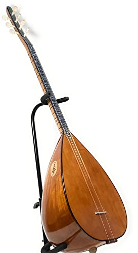 Melody Saz Baglama kisa kol mit Tasche, Braun
