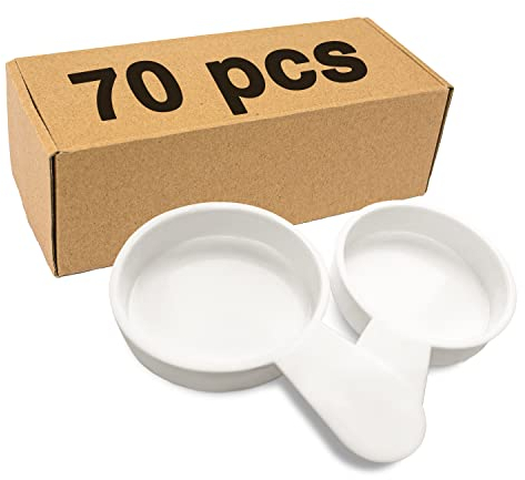 Cuchara dosificadora de 7 ml – Cuchara medidora para polvo, aceite, especias, sal, etc. – Cuchara sopera – Plástico blanco (70)