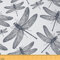Feelyou Dragonfly Outdoor Stoff by The Yard, Natual Animal Polsterstoff für Stühle, offene Flügel, Schönheit der Natur, dekorativer Stoff für Heim-DIY-Projekte, 3 Yard, Schwarz Weiß