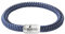 Das Original Sylt Surfer Gravur Unisex Segeltau Armband Paracord Geflochten Handmade Hochwertiger Magnetverschluss 8mm Durchmesser (Sylt-Waves (Marineblau), 19.00)