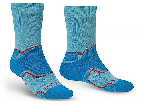Bridgedale Men's 710279/436/L Socks, Blue, Large