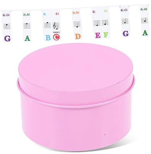 Toyvian Piano Keyboard Note Strips Non-stick Piano Key Labels for Keys Easy Installation Smooth for Beginners to Learn Musical Notation and Develop Playing Habits