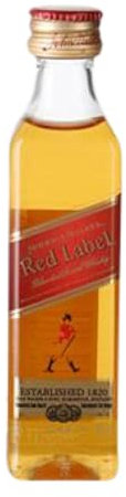 Whisky Blended Caja de 12 unidades Johnnie Walker Red Label Botellín Miniatura 5 cl
