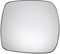 A ABSOPRO Espejo retrovisor del lado izquierdo del coche, reemplazo de cristal con placa de respaldo, convexo, no calefactado, color blanco para Renault Kangoo 2008-2012