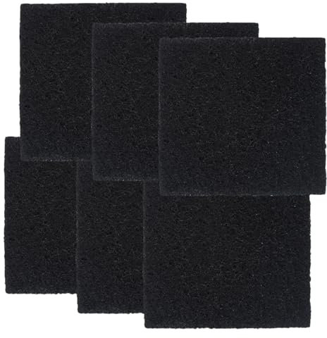6 Stück Katzentoilette Aktivkohlefilter Katzenklo Ersatz Filter Geruchsneutralisierer Filter für Komposteimer und Katzenklo Hochsaugfähiger Kohlefilter Behälter Ersatzfilter-10.5x11.5x0.5cm
