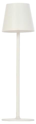 D-LIGHT PROFESSIONAL Lampada da Tavolo Senza Fili da Scrivania o Comodino Ricaricabile con Presa USB, Abat-Jour Dimmerabile con 3 Luci Led Diversa Intensità per Camera, Ufficio, Ristorante - Bianco