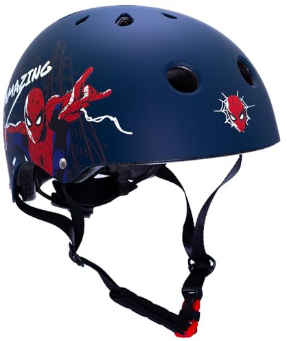 Marvel Fahrradhelm Spiderman Amazing, Skater, 52-56cm, ab ca. 6 Jahre
