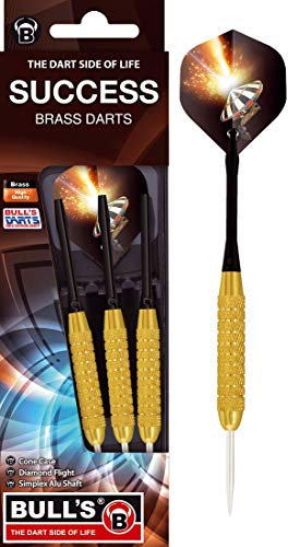 Bull's Unisex Bulls 3 Steeldarts Success Brass 21g, Schwarz, 21g EU
