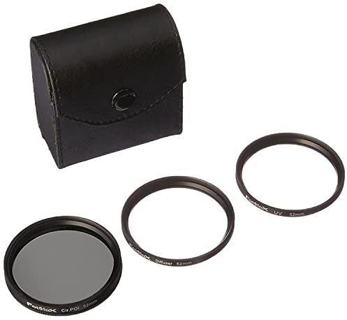 Fotodiox Kit de Filtre UV, polarisant Circulaire, diffuseur Doux, 52 mm pour objectifs d'appareil Photo Canon, Nikon, Sony, Olympus, Pentax, Panasonic.