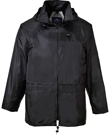Portwest S440 Giacca Impermeabile Classica Leggera da Uomo Nero, XL