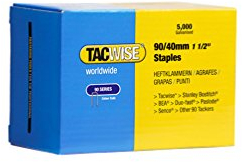 TACWISE 0311 Schmalrückenklammern 90/40mm (5.000 Stück), Silber, 40mm