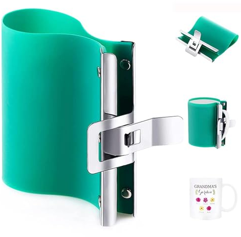 WER Envoltura De Taza De Silicona Para Sublimación 3d, Accesorio De Abrazadera De Taza De 11oz Para Vasos De Impresión Por Transferencia (1 pack)