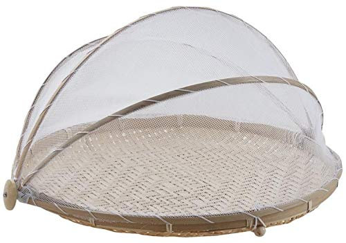 Plateau rond avec cloche filet 40 cm