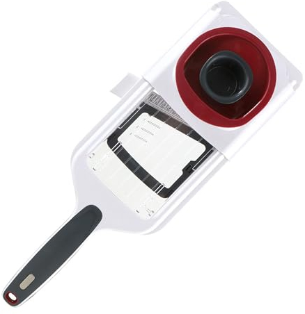 Zyliss Easy Control Trancheuse à main avec deux lames en acier inoxydable Passe au lave-vaisselle Blanc/rouge 33 cm