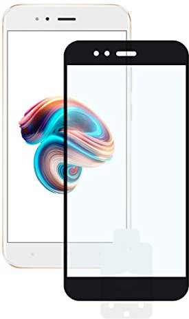 KSIX smart your tech Protector de Pantalla para Xiaomi Mi A1, Vidrio Templado, Grosor 0.33 mm, Negro