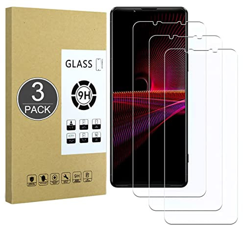 E-Hamii Protecteur D'écran Compatible avec Sony Xperia Pro-I,[Résistant Aux Rayures,Haute Définition,sans Bulle], [3 Pack] Protecteur en Verre Trempé pour Sony Xperia Pro-I